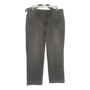 Lee Perfect Fit Gray Womens Jeans Size 12 Medium Cotton & Spandex